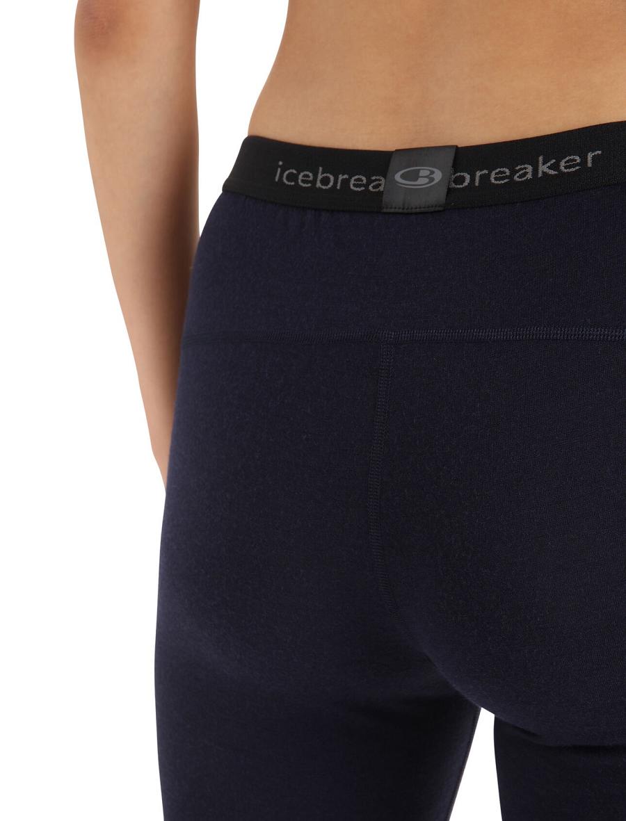 Icebreaker Merino 200 Oasis Thermal Leggings Naisten Base Layers Laivastonsininen | FI 1917HAPK